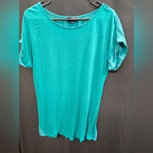 The Limited Turquoise Short Sleeve Top
